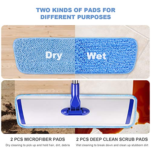 18" Professional Microfiber Mop Floor Cleaning System