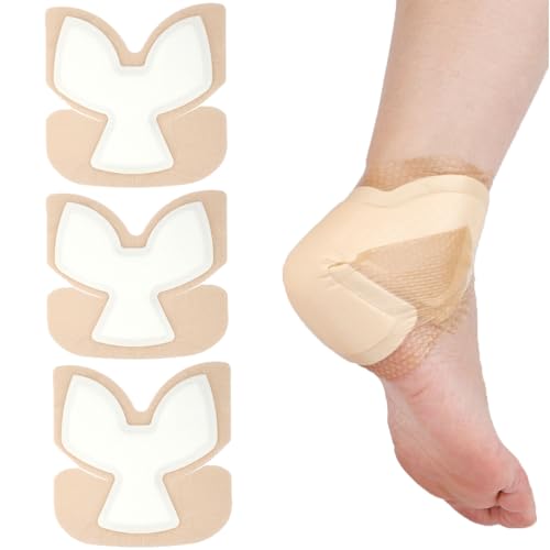 Heel Bordered Silicone Foam Dressing Waterproof Adhesive Sacral Bandages with Absorbent Padding for Elbow Wrist Foot Pressure Bed Sore Hip Knee Replacement Surgery