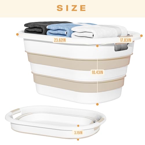 Collapsible Laundry Basket with Handles