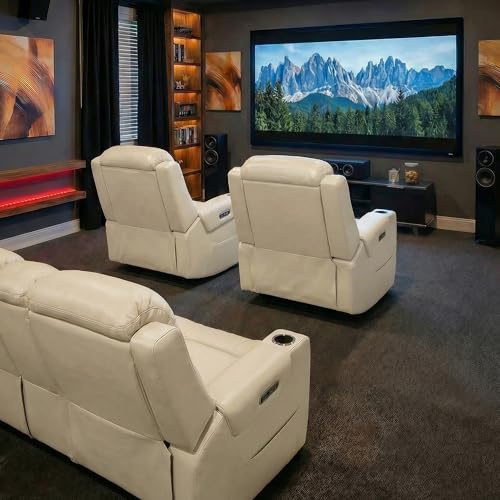 Genuine Leather Power Recliner Chair