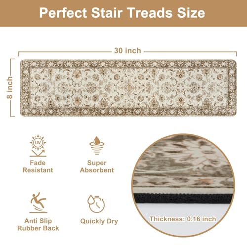 Stair Treads Non Slip Retro