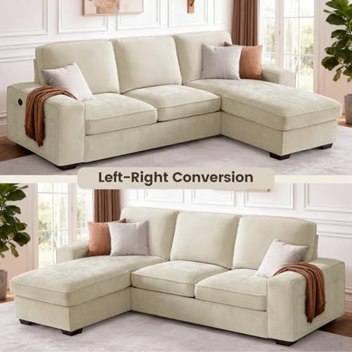 97" L Shaped Sectional Couch with Storage