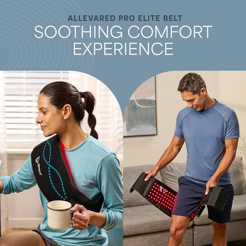 Allevared Pro Red Light Therapy Belt with Pulse Modes & Vibration