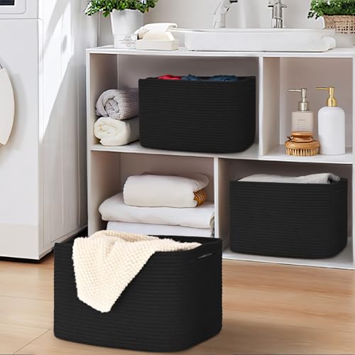 3 Pack Shelf Baskets for Organizing