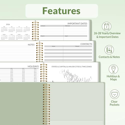2026 Four Person Group Appointment Book with Notes