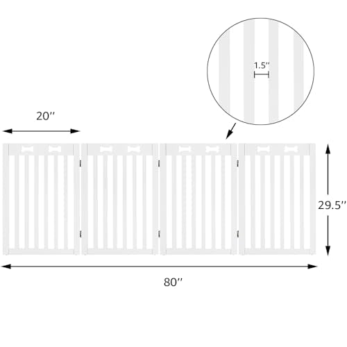 Free Standing Pet Gate for Dog Cat