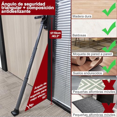 Upgraded Door Jammer & Sliding Patio Door Stopper