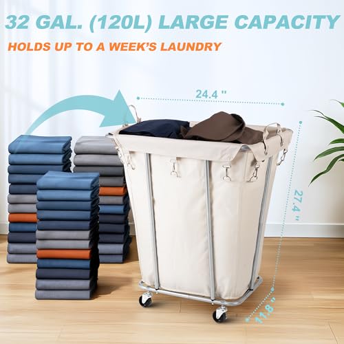 Rolling Laundry Hamper Cart and Sorter