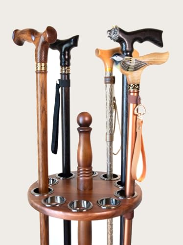 Cane Stand Wooden Holder for Walking Sticks