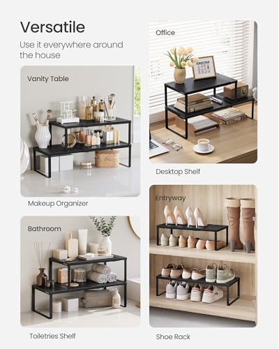 Spice Racks Expandable and Stackable Shelf Orgnizers