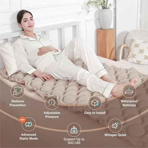 lcedo Alternating Air Pressure Mattress Pad for Bed Sore and Ulcer Prevention
