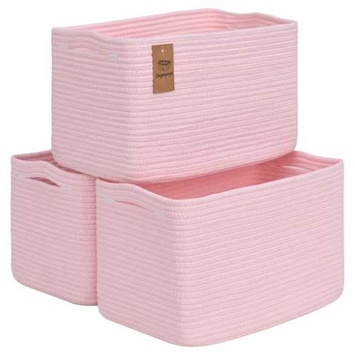 3 Pack Shelf Baskets for Organizing