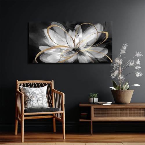 Canvas Wall Art Rustic Farmhouse Wall Decor Large Painting Black Landscape Abstract Art Kitchen Decor Men Bedroom Decor Poster Prints Mountain Huge Pictures