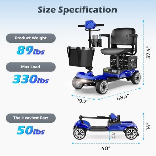 Foldable Mobility Scooter for Adults