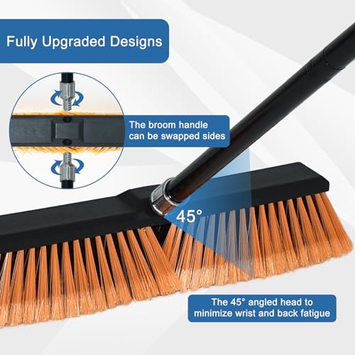 24 Inchs Push Broom Outdoor Heavy Duty