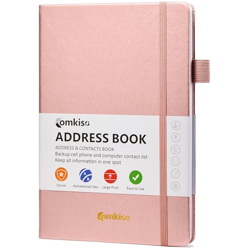 Address Book with Individual Alphabetical Tabs Laminated