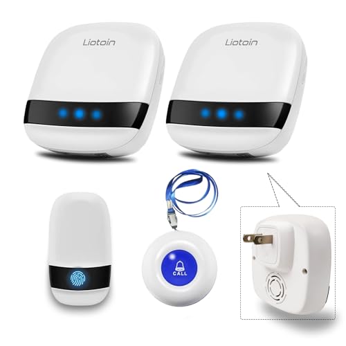 Caregiver Pager Wireless Call Button Call Bell Alert Button Nurse Alert System for Home