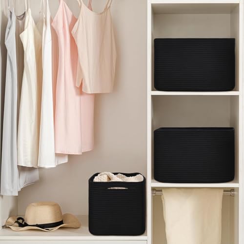 3 Pack Shelf Baskets for Organizing
