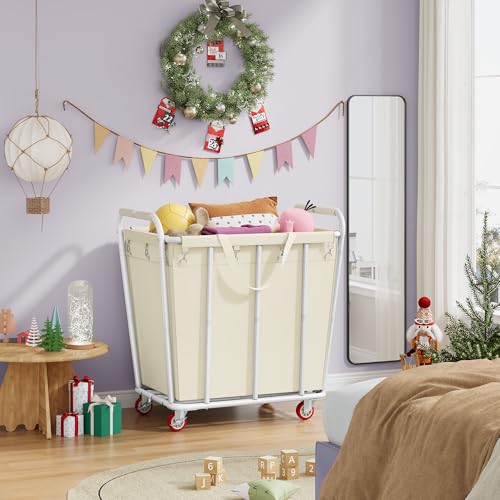 Large Laundry Cart with Wheels