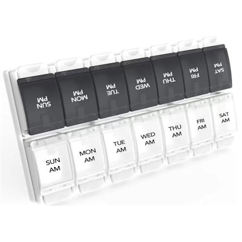 AM PM Weekly 7 Day Pill Organizer