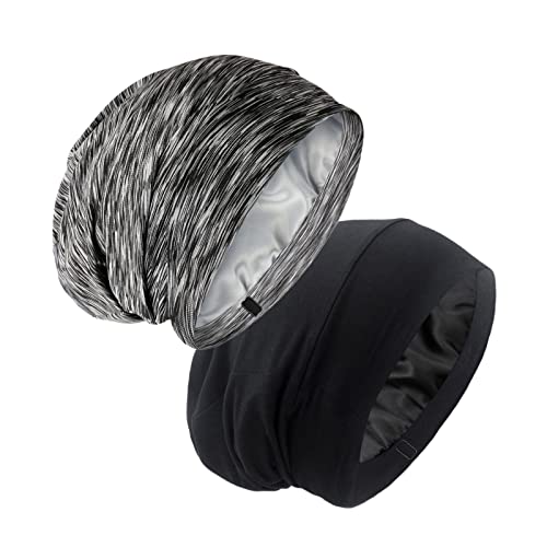 Silk Satin Lined Bonnet Sleep Cap