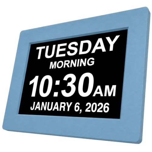 Day Clock Large Digital Display with Date and Day of The Week