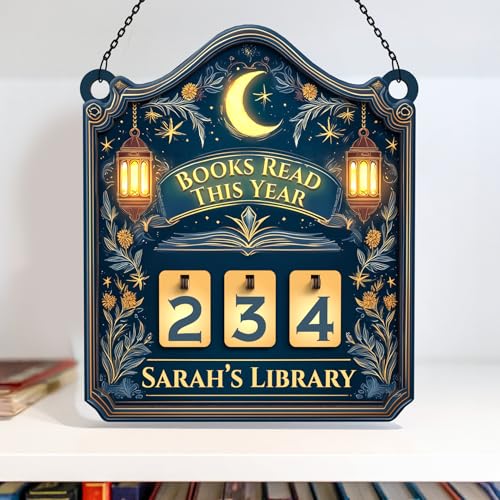 Personalized Books Read This Year Counter