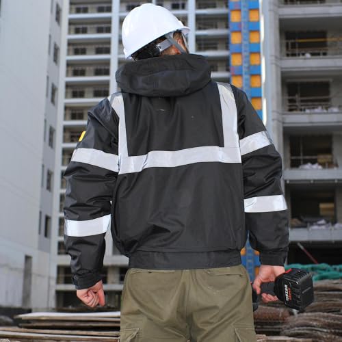 Reflective High Visibility Safety Jacket for Men