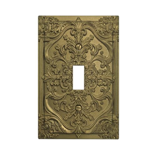 Victorian Floral Single Toggle Switch Cover Plate