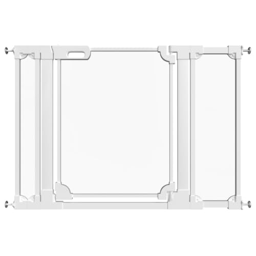 Clear Baby Gate for Stairs Modern Design Acrylic Auto Close Pet Gate