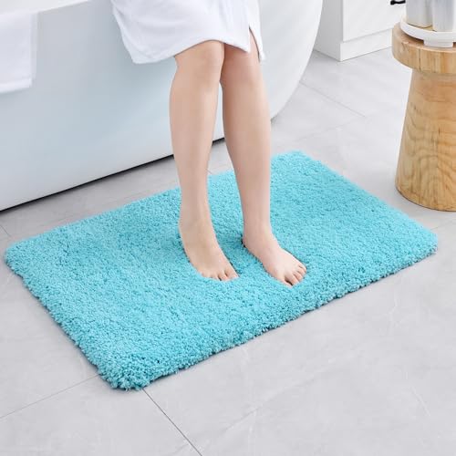 Bathroom Rug Non Slip Fluffy Bath Mat for Bathroom Floor Washable Plush Luxury Bath Rug for Tub Soft Shaggy Shower Sink Mat