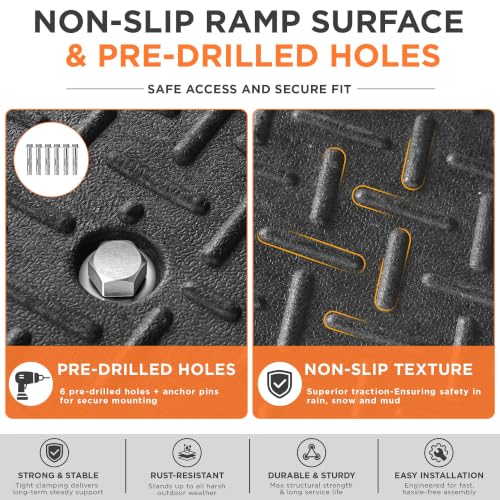 Rubber Curb Ramps for Driveway