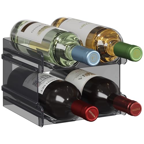 Plastic Stackable Wine Rack for Refrigerator