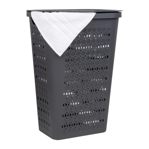 Slim Tapered Laundry Hamper with Lid