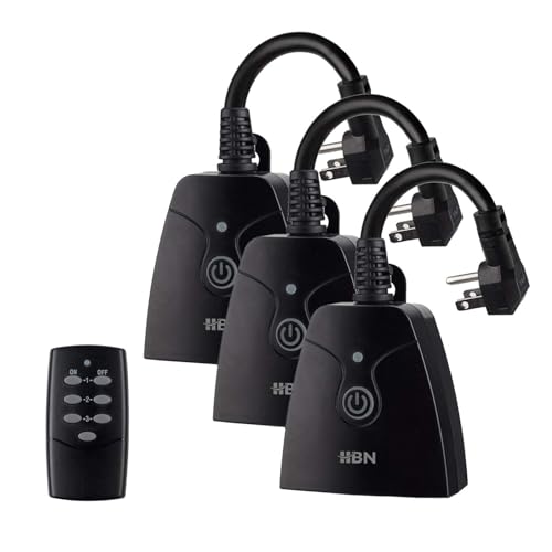 Outdoor Wireless Remote Control Outlet Plug