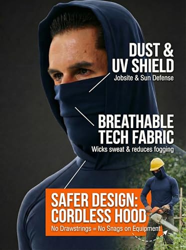 3 Pack Men's Sun Hoodie with Mask