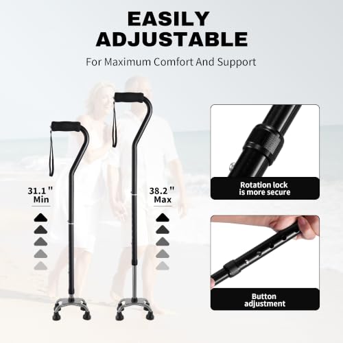 Floral Quad Cane for Women