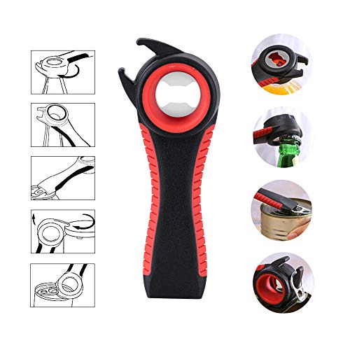 5 Pack Bottle Opener Jar Opener For Weak Hands