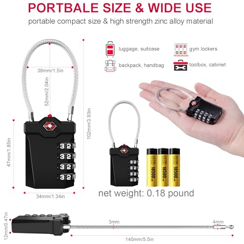 TSA Approved Luggage Locks