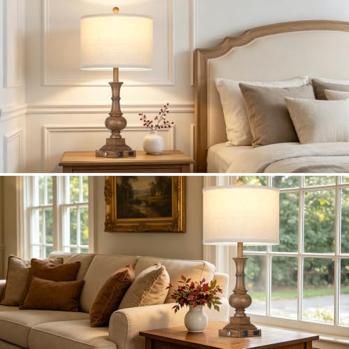 Rustic Table Lamps Set of 2