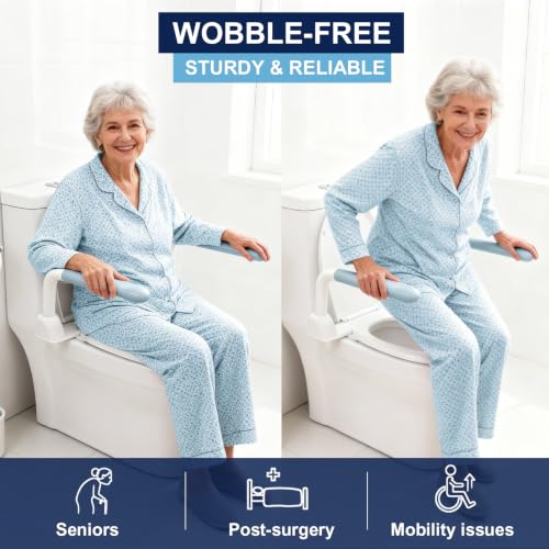 Toilet Safety Rails for Seniors with Flip