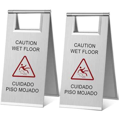 2 Pcs Wet Floor Sign