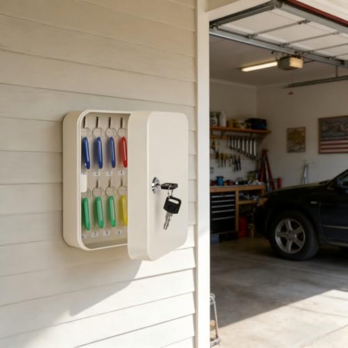 Key Cabinet Wall Mount with Lock