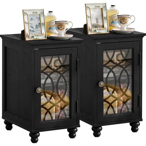 Narrow Side Table with Charging Station