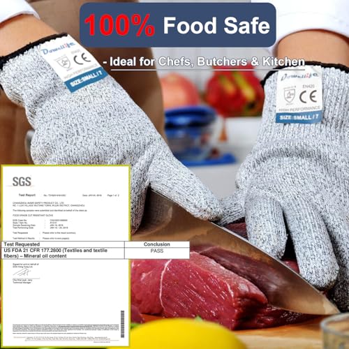 Cut Resistant Gloves Food Grade Level 5
