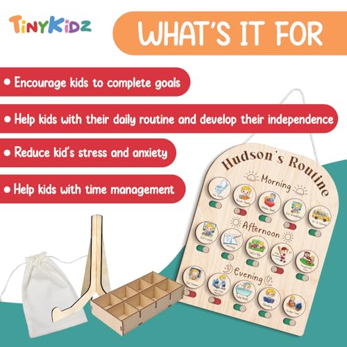 Personalized Wooden Daily Routine Chart