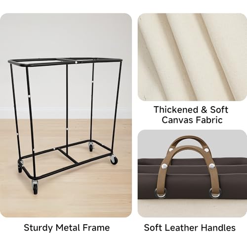 390L Extra Large Lanudry Hamper with Wheels