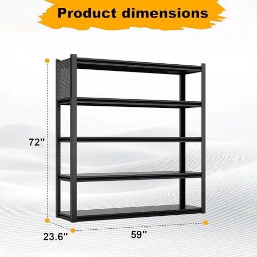 Heavy Duty Garage Shelving Units 72"H48"W24"D
