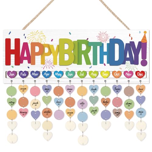 KAlRNE Birthday Wooden Wall Hanging Decor