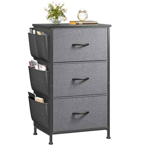 Night Stand White Nightstand with Drawers